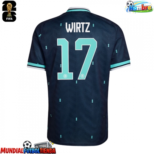 Camiseta Alemania Florian Wirtz #17 Segunda Equipación Replica Mundial 2026 mangas cortas